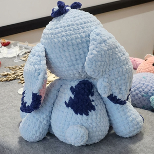 Horgolt Stitch szundikendő - szundipajti - játék & sport - plüssállat & játékfigura - szörnyike - Meska.hu