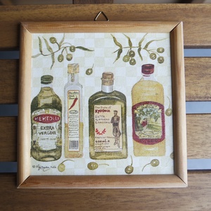 2 db decoupage szalvéta fali kép fa kerettel - otthon & életmód - dekoráció - fali és függő dekoráció - falra akasztható dekor - Meska.hu