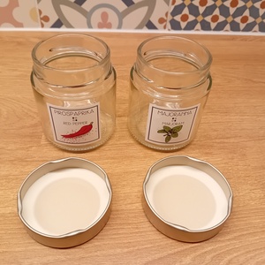 10 darab üveg fűszertartó - otthon & életmód - konyhafelszerelés, tálalás - konyhai tárolás - fűszertartó - Meska.hu