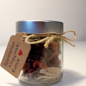 Potpourri üvegben - otthon & életmód - dekoráció - asztal és polc dekoráció - díszüveg - Meska.hu