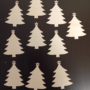 10 db fa natúr diszíthető felakasztható karácsonyfa alakú forma, Kellékek & szerszámok, Hobby fa alapanyag, Egyéb fatermék, Mindenmás, MESKA