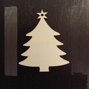 10 db fa natúr diszíthető felakasztható karácsonyfa alakú forma - kellékek & szerszámok - hobby fa alapanyag - egyéb fatermék - Meska.hu