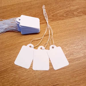 30 darab fehér színű ajándékkísérő kártya - Meska.hu