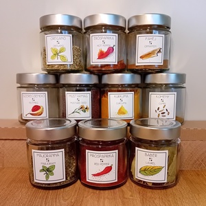 10 darab üveg fűszertartó - Meska.hu