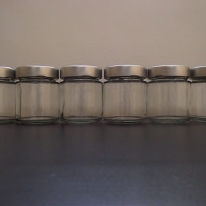 10 db Minőségi design olasz befőttes üveg - új gyári minőség, Kellékek & szerszámok, Díszíthető tárgyak, Üveg, Festett tárgyak, MESKA