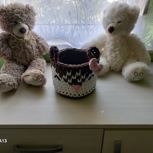 Horgolt gyerekszoba tároló, Otthon & Életmód, Babaszoba, gyerekszoba, Játéktároló, Horgolás, MESKA