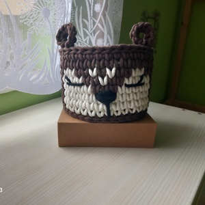 Horgolt őzike tároló , Otthon & Életmód, Babaszoba, gyerekszoba, Játéktároló, Horgolás, MESKA