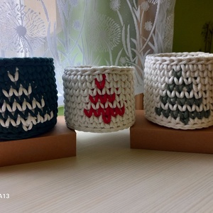 Horgolt karácsonyfás tároló , Karácsony, Karácsonyi lakásdekoráció, Horgolás, MESKA