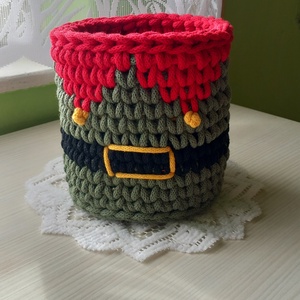 Horgolt karácsonyi tároló , , Horgolás, MESKA