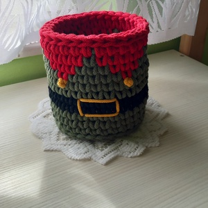 Horgolt karácsonyi tároló  -  - Meska.hu