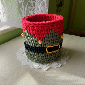 Horgolt karácsonyi tároló  -  - Meska.hu