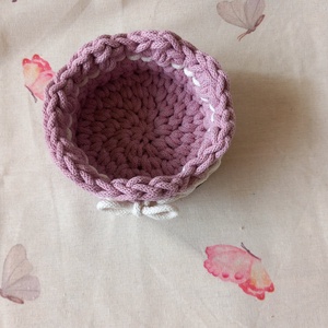 Horgolt húsvéti kosarak  - otthon & életmód - dekoráció - húsvéti asztaldíszek - Meska.hu