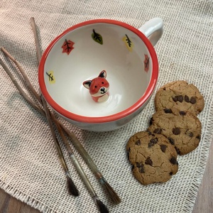 RÓKA - kukucskáló bögre - Meska.hu