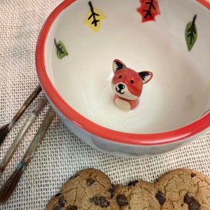 RÓKA - kukucskáló bögre - otthon & életmód - konyhafelszerelés, tálalás - tálalás - bögre & csésze - Meska.hu