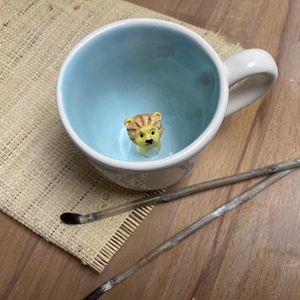 KICSI OROSZLÁN - kukucskáló bögre - Meska.hu