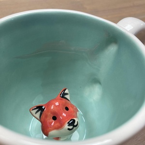 RÓKA - kukucskáló bögre - Meska.hu