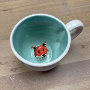 RÓKA - kukucskáló bögre - otthon & életmód - konyhafelszerelés, tálalás - tálalás - bögre & csésze - Meska.hu