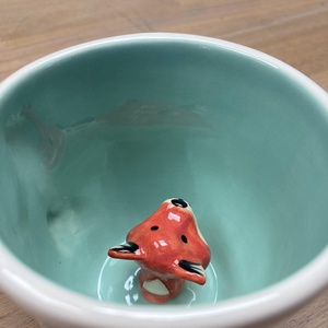 RÓKA - kukucskáló bögre - otthon & életmód - konyhafelszerelés, tálalás - tálalás - bögre & csésze - Meska.hu