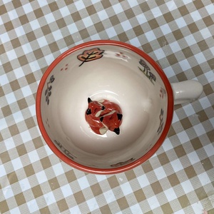 SZERELMES RÓKÁK  - kukucskáló bögre  - otthon & életmód - konyhafelszerelés, tálalás - tálalás - bögre & csésze - Meska.hu