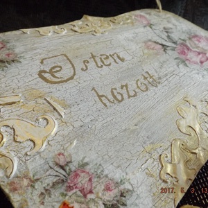 Vintage stílusú Isten hozott tábla - otthon & életmód - ház & kert - isten hozott tábla - Meska.hu
