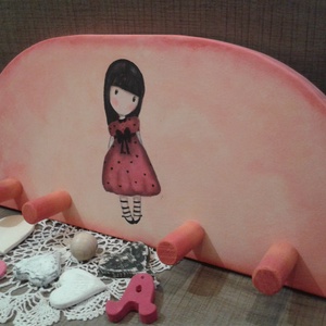 Kézzel festett Gorjuss babás fogas. -  - Meska.hu