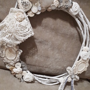 Időtlen kopogtató, Otthon & Életmód, Dekoráció, Ajtó- és ablak dekoráció, Ablakdísz, Virágkötés, MESKA