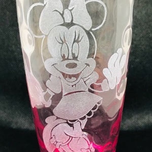 Minnie Mouse - üvegpohár - otthon & életmód - konyhafelszerelés, tálalás - tálalás - pohár - Meska.hu