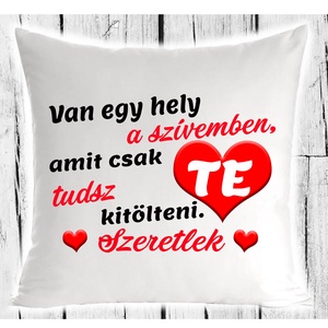 Van egy hely a szívemben...-párna, Otthon & Életmód, Lakástextil, Párna & Párnahuzat, Decoupage, transzfer és szalvétatechnika, MESKA