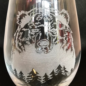 Mackó papa pohár, Otthon & Életmód, Konyhafelszerelés, tálalás, Tálalás, Pohár, Gravírozás, pirográfia, MESKA
