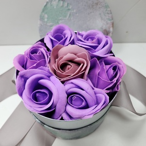 Szappan rózsa box- lila - otthon & életmód - dekoráció - Meska.hu