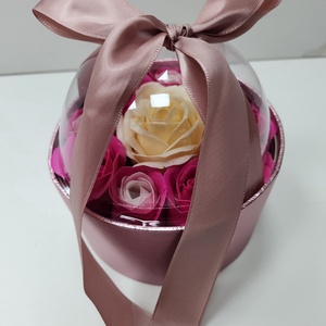 Szappan rózsa box- krém és rózsaszín - otthon & életmód - dekoráció - Meska.hu