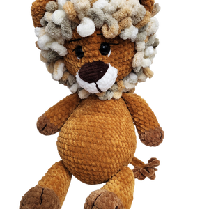 Horgolt plüss oroszlán, Játék & Sport, Plüssállat & Játékfigura, Oroszlán, Horgolás, MESKA