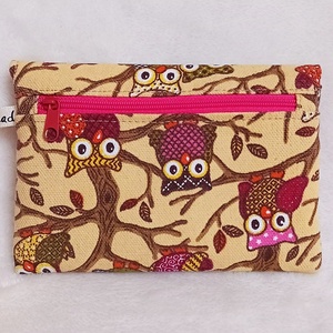 Bagoly mintás textil pénztárca - táska & tok - pénztárca & más tok - pénztárca - női pénztárca - Meska.hu