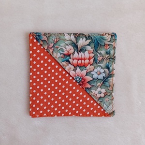 Sarok könyvjelző - virág mintás, Könyv & Zene, Könyvjelző, Patchwork, foltvarrás, Varrás, MESKA