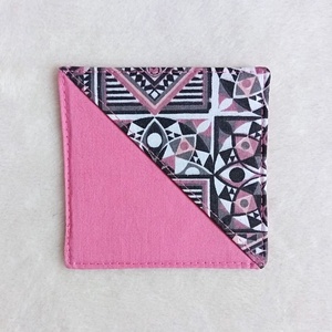 Sarok könyvjelző - absztrakt mintás, rózsaszín, Könyv & Zene, Könyvjelző, Patchwork, foltvarrás, Varrás, MESKA