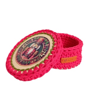 Karácsonyi horgolt fedeles kosár, Diótörő - otthon & életmód - tárolás & rendszerezés - tárolókosár - Meska.hu Karácsonyi horgolt fedeles kosár, Diótörő - otthon & életmód - tárolás & rendszerezés - tárolókosár - Meska.hu