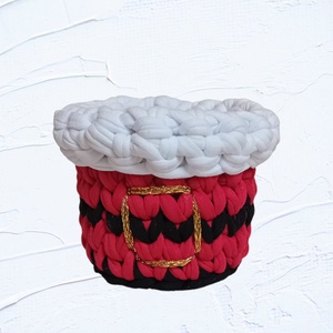 Horgolt mikulás puttony kosárka , Karácsony, Mikulás, Mikulás ajándékok, Horgolás, MESKA