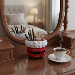 Horgolt mikulás puttony kosárka  - karácsony - mikulás - mikulás ajándékok - Meska.hu