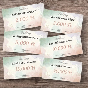 Ajándékutalvány, táska, kiegészítő, dekoráció - Meska.hu