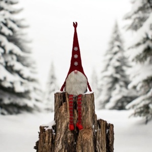 Karácsonyi manó lógó lábú - karácsony - karácsonyi lakásdekoráció - karácsonyi manók, figurák - Meska.hu