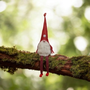 Karácsonyi manó lógó lábú - karácsony - karácsonyi lakásdekoráció - karácsonyi manók, figurák - Meska.hu