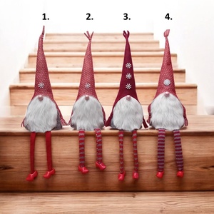 Karácsonyi manó lógó lábú - karácsony - karácsonyi lakásdekoráció - karácsonyi manók, figurák - Meska.hu