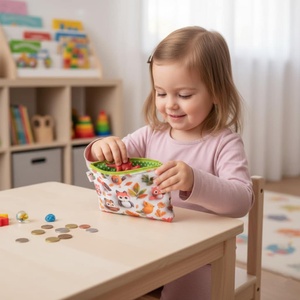 Bagoly mintás textil pénztárca gyerekeknek, narancs/zöld - táska & tok - pénztárca & más tok - pénztárca - gyerek pénztárca - Meska.hu