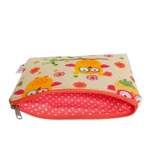 Bagoly mintás textil pénztárca gyerekeknek, sárga - táska & tok - pénztárca & más tok - pénztárca - gyerek pénztárca - Meska.hu