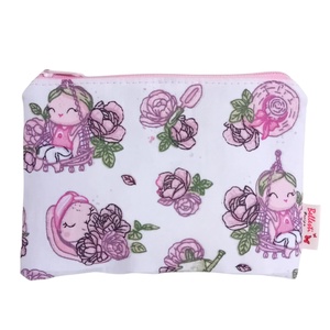 Nyuszi kislány mintás textil pénztárca gyerekeknek, rózsaszín - Meska.hu
