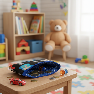 Gitár mintás textil pénztárca gyerekeknek - táska & tok - pénztárca & más tok - pénztárca - gyerek pénztárca - Meska.hu