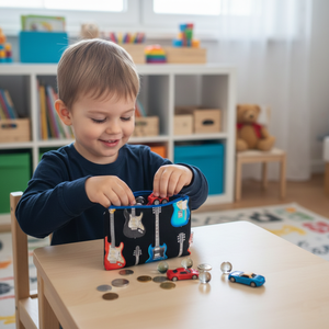 Gitár mintás textil pénztárca gyerekeknek - táska & tok - pénztárca & más tok - pénztárca - gyerek pénztárca - Meska.hu