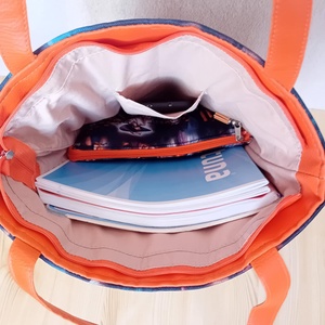 MAXI válltáska nagy pakolós női táska elegáns mintával 32x35 cm - táska & tok - kézitáska & válltáska - nagy pakolós táska - Meska.hu