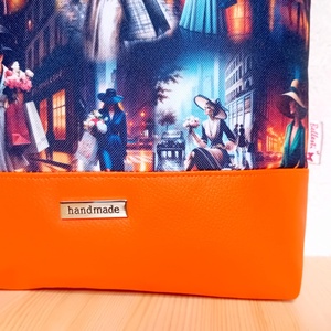 MAXI válltáska nagy pakolós női táska elegáns mintával 32x35 cm - táska & tok - kézitáska & válltáska - nagy pakolós táska - Meska.hu