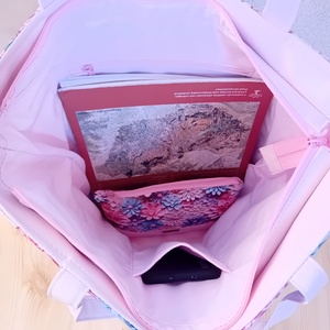 MAXI válltáska nagy pakolós táska neszesszer szett - rózsaszín - táska & tok - táska szett - Meska.hu